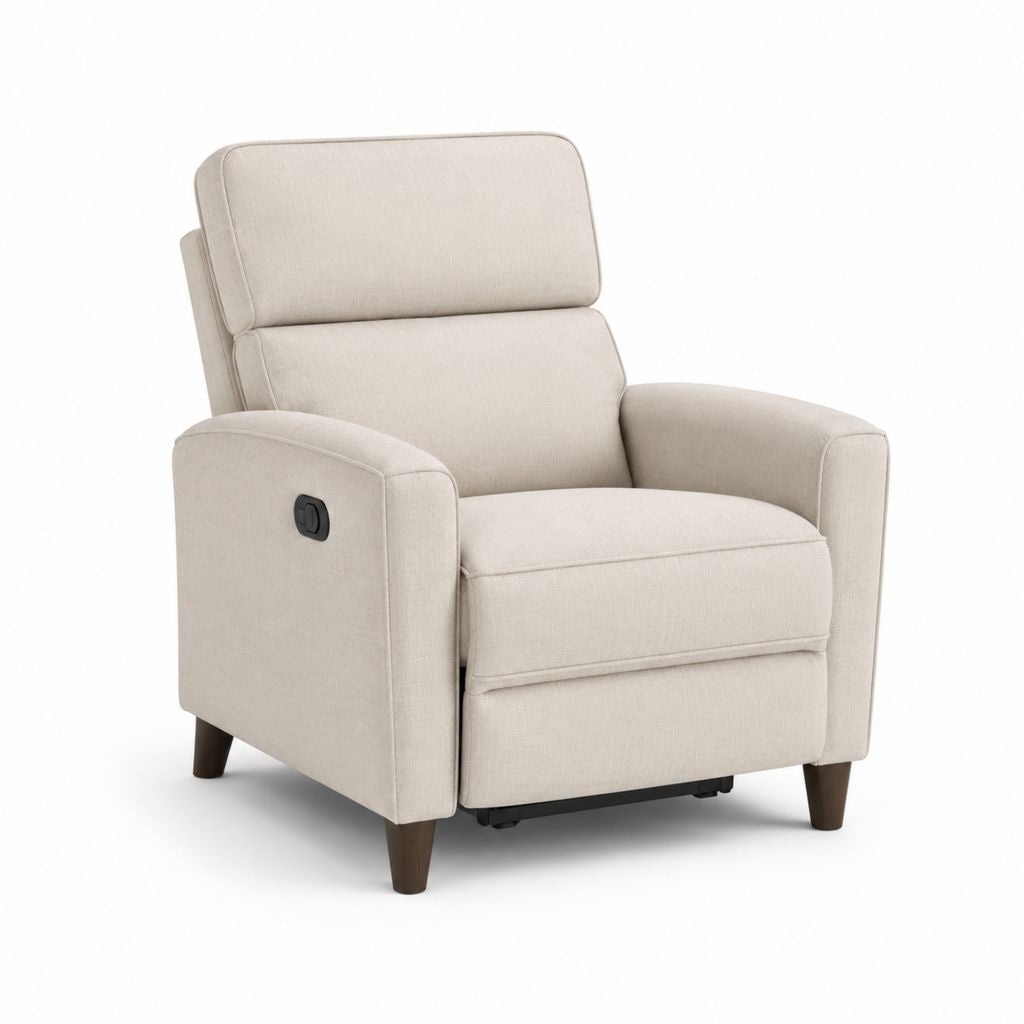Relaxsessel mit manueller Liegefunktion Beige Polyester 88 x 92 x 102 cm