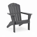 Adirondack Gartenstuhl Anthrazit aus HDPE 79 x 83 x 92 cm mit Armlehnen