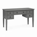 Schreibtisch mit 5 Schubladen Grau MDF Rechteckig 120 x 60 x 75 cm